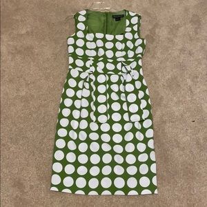 Jessica Howard Green Polka Dot Dress